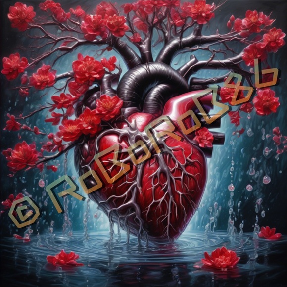 Handcrafted Biomorphic Heart to Tree Sculpture - Picture 3 of 7